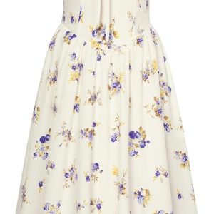 SCARLET DARKNESS Women Summer Dresses Casual Floral Beach Sundress A-Line Sleeveless Spaghetti Strap Victorian Milkmaid Corset Dress